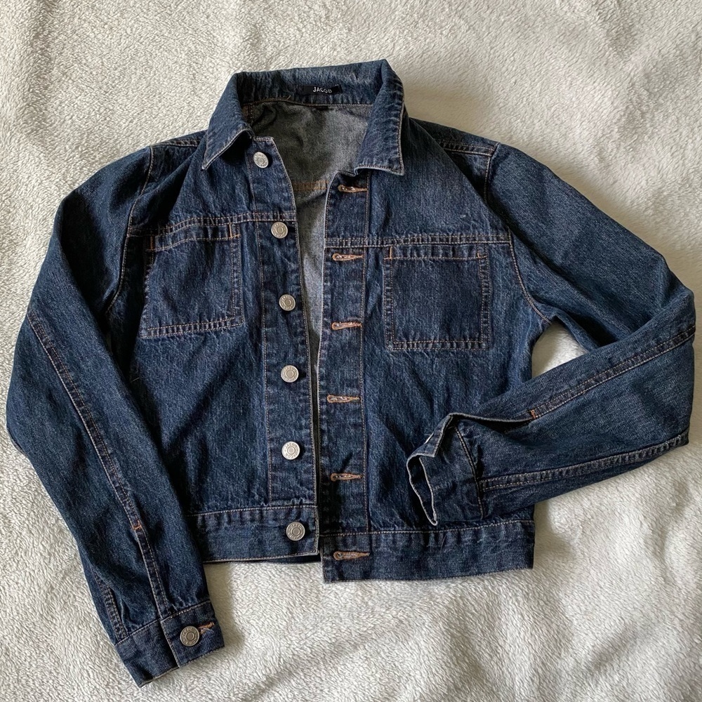𝅺JACOB classic cut denim jean jacket size XS​​​​​​